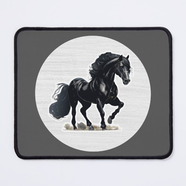 Item preview, Friesian Horse Watercolor Drawing designed and sold by LivingColorful.