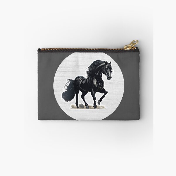 Item preview, Friesian Horse Watercolor Drawing designed and sold by LivingColorful.