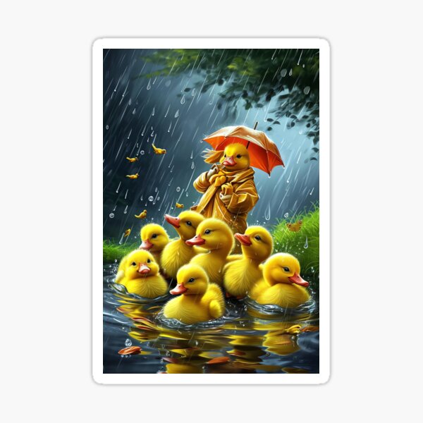 Artikel-Vorschau von Enten für einen regnerischen Tag, designt und verkauft von cute-animals99.