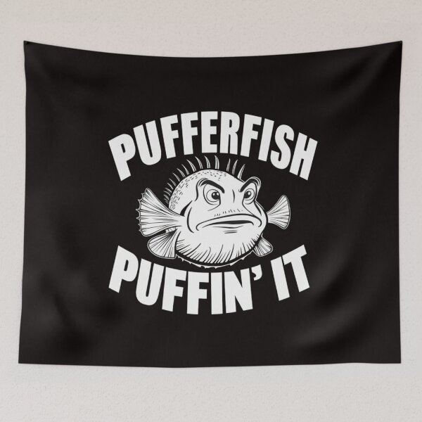 Item preview, Pufferfish Puffin It designed and sold by HOMEDESIGNPRINT.