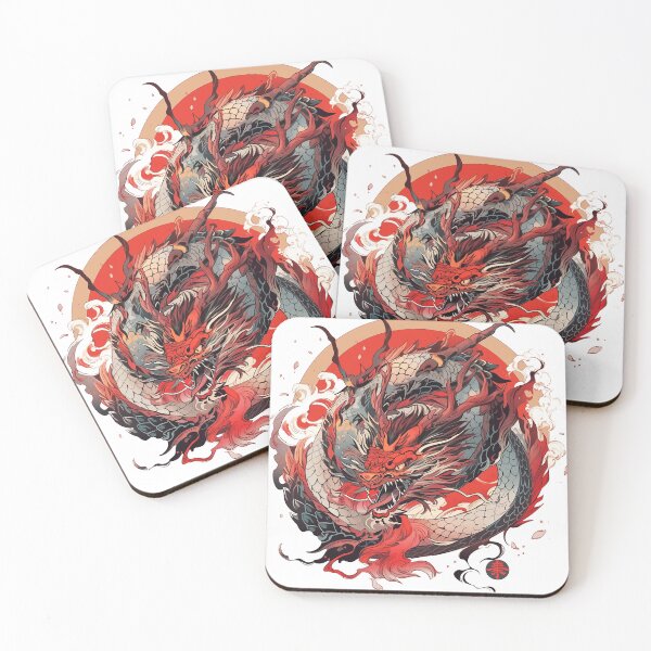 Item preview, Tattoo Style Dragon designed and sold by Lucy Goosy Art.