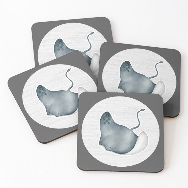 Item preview, Stingray Watercolor Drawing designed and sold by LivingColorful.