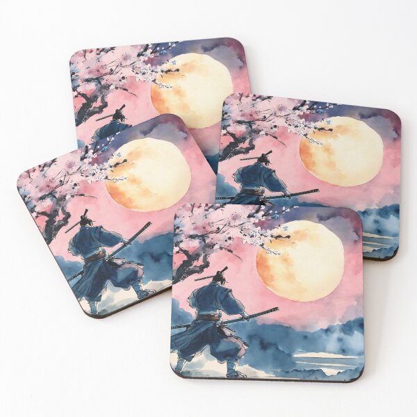 Item preview, Samurai with cherry blossom designed and sold by TigerKim.