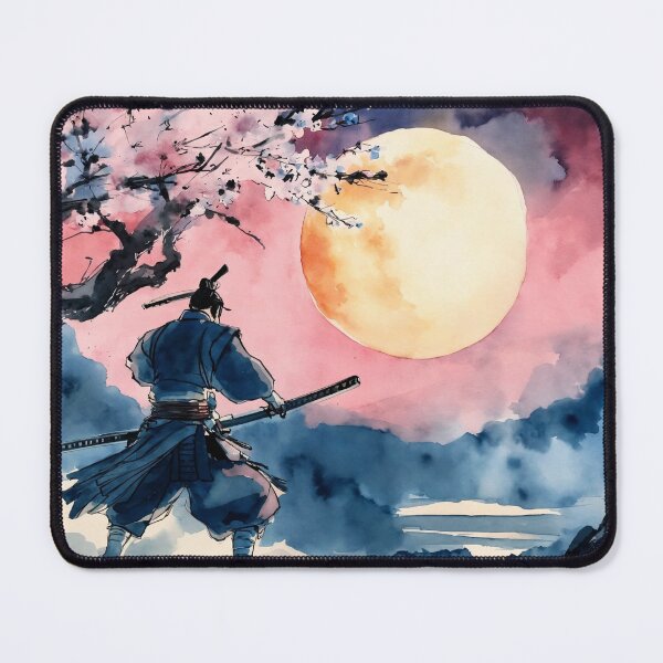 Item preview, Samurai with cherry blossom designed and sold by TigerKim.