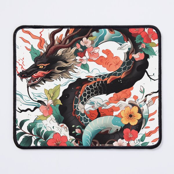 Item preview, Tattoo Style Dragon designed and sold by Lucy Goosy Art.