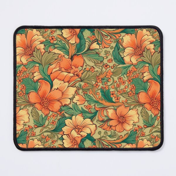 Item preview,  Green and Orange Chinoiserie designed and sold by YourPattern.
