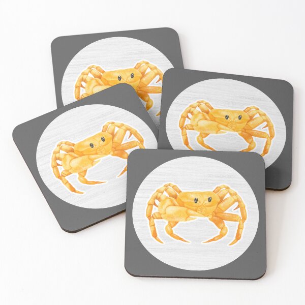 Item preview, Yellow Crab Watercolor Drawing designed and sold by LivingColorful.