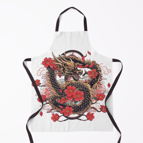 Item preview, Tattoo Style Dragon designed and sold by Lucy Goosy Art.