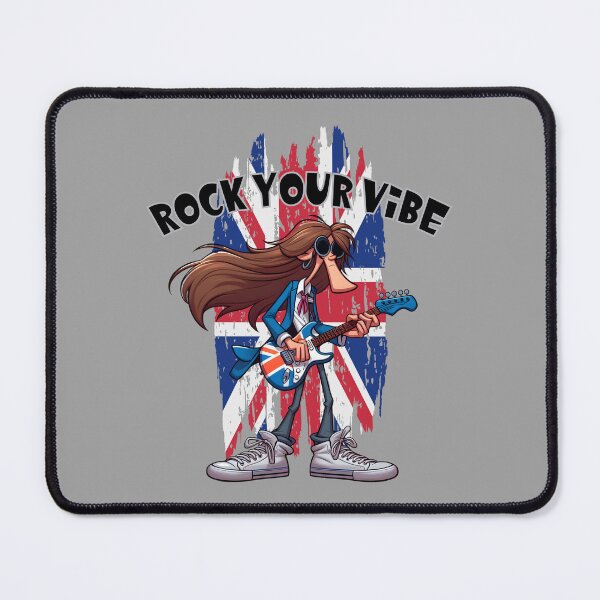 Item preview, Rock Your Vibe Funny British Rocker Cartoon designed and sold by André Botes.