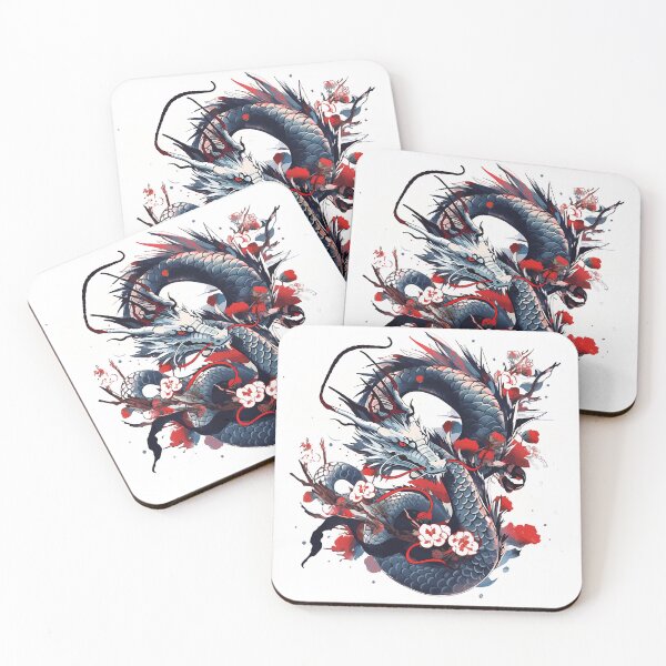 Item preview, Tattoo Style Dragon designed and sold by Lucy Goosy Art.