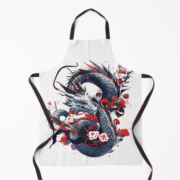 Item preview, Tattoo Style Dragon designed and sold by Lucy Goosy Art.