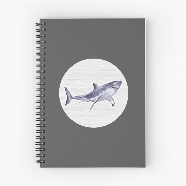 Item preview, Great white shark Watercolor Drawing designed and sold by LivingColorful.