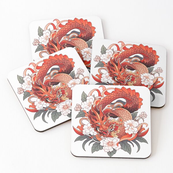 Item preview, Tattoo Style Dragon designed and sold by Lucy Goosy Art.