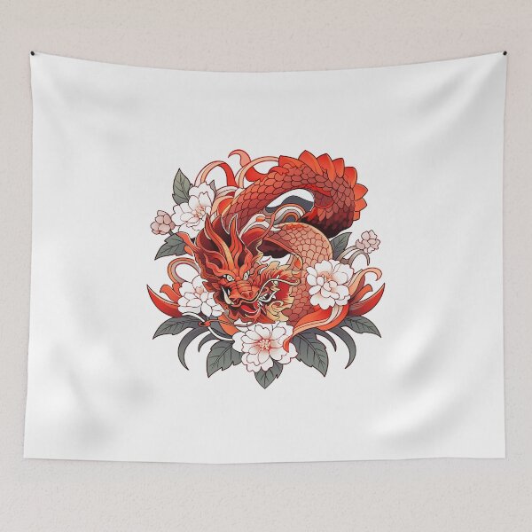 Item preview, Tattoo Style Dragon designed and sold by Lucy Goosy Art.