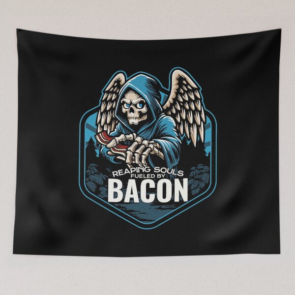 Item preview, Reaping souls, fueled by bacon designed and sold by GarmentMonkeyCo.