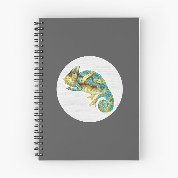 Item preview, Chameleon Watercolor Drawing designed and sold by LivingColorful.