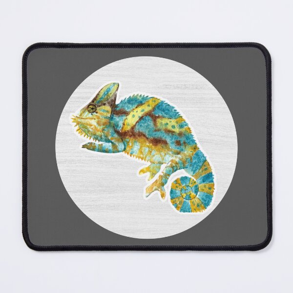 Item preview, Chameleon Watercolor Drawing designed and sold by LivingColorful.