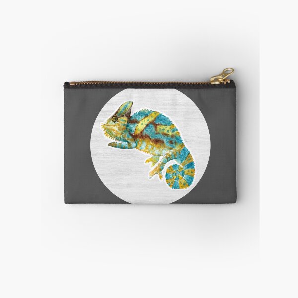 Item preview, Chameleon Watercolor Drawing designed and sold by LivingColorful.