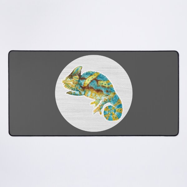 Item preview, Chameleon Watercolor Drawing designed and sold by LivingColorful.