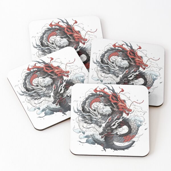 Item preview, Tattoo Style Dragon designed and sold by Lucy Goosy Art.