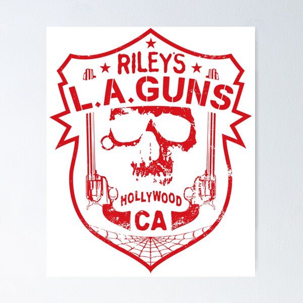 Item preview, Riley's L.A.GUNS Official Logo T-Shirt Red  designed and sold by Chantirothers.