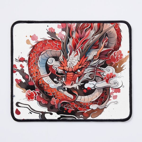 Item preview, Tattoo Style Dragon designed and sold by Lucy Goosy Art.