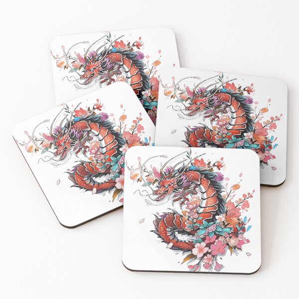Artikelvorschau, Tattoo Style Dragon entworfen und verkauft von Lucy Goosy Art.