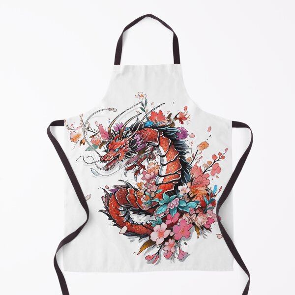 Artikelvorschau, Tattoo Style Dragon entworfen und verkauft von Lucy Goosy Art.
