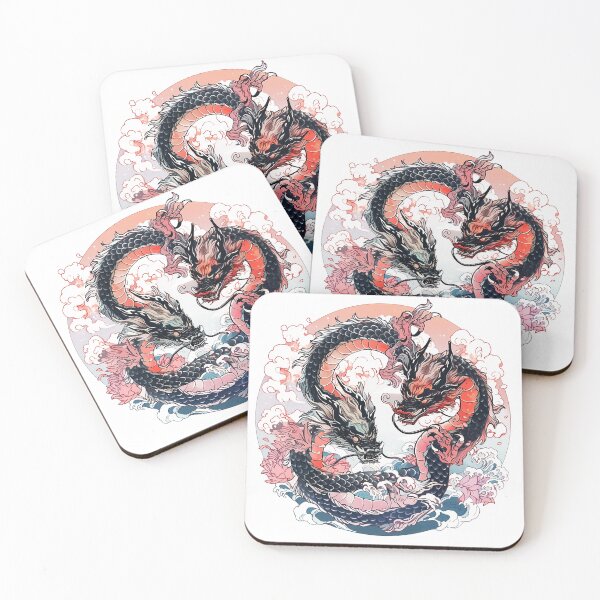Item preview, Tattoo Style Dragon designed and sold by Lucy Goosy Art.