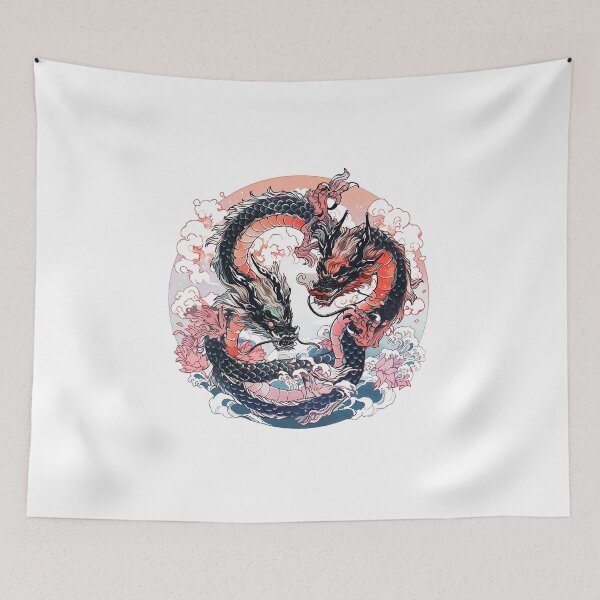 Item preview, Tattoo Style Dragon designed and sold by Lucy Goosy Art.