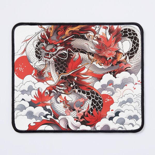 Item preview, Tattoo Style Dragon designed and sold by Lucy Goosy Art.