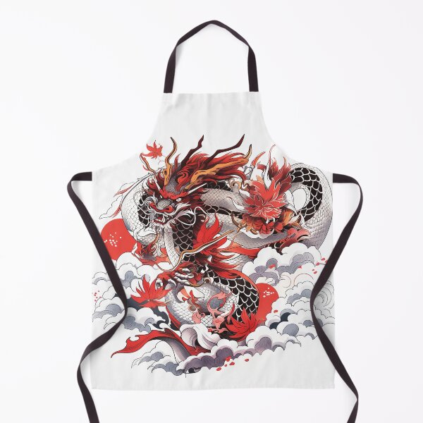 Item preview, Tattoo Style Dragon designed and sold by Lucy Goosy Art.
