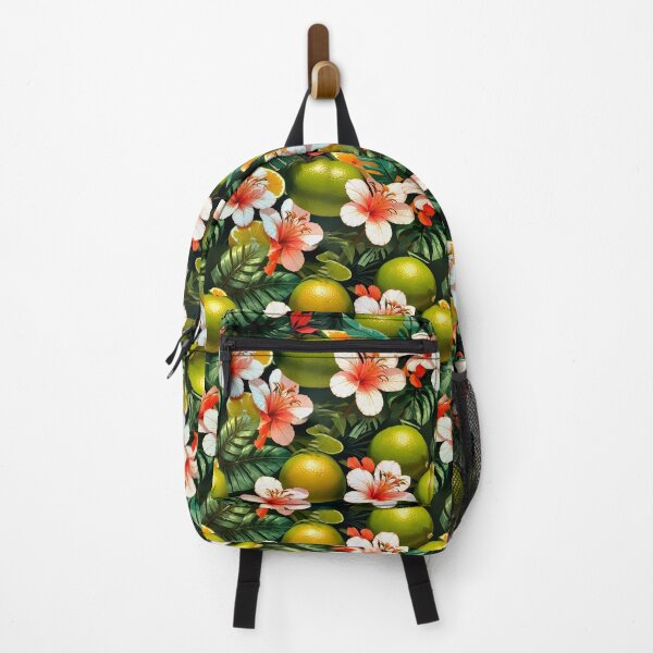 Item preview, Tropical Floral Lime&Flowers Citrus Patterns designed and sold by MindWave THC.