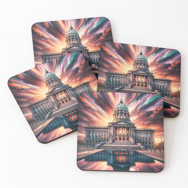 Item preview, Sky fire over the Capitol designed and sold by Cerberus-Art.