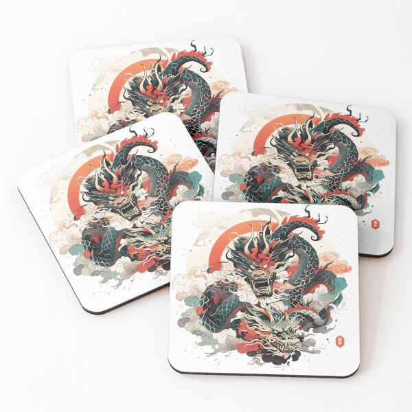 Item preview, Tattoo Style Dragon designed and sold by Lucy Goosy Art.