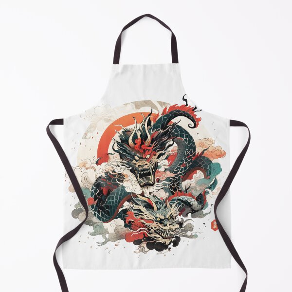 Item preview, Tattoo Style Dragon designed and sold by Lucy Goosy Art.