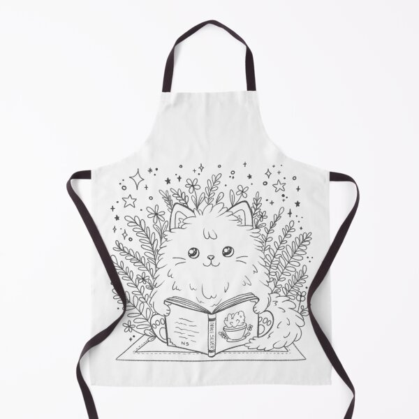 Item preview, Cat Reading a Book designed and sold by NinniShop.