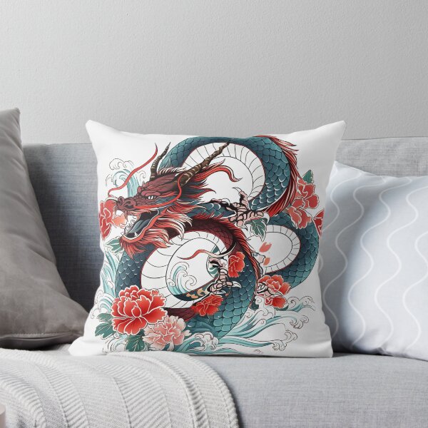 Artikelvorschau, Tattoo Style Dragon entworfen und verkauft von Lucy Goosy Art.