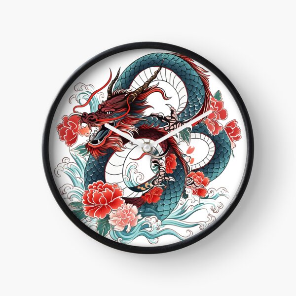 Item preview, Tattoo Style Dragon designed and sold by Lucy Goosy Art.