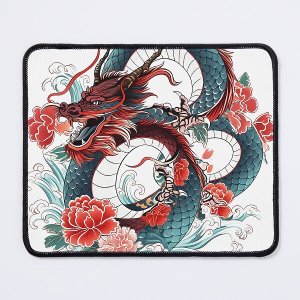 Item preview, Tattoo Style Dragon designed and sold by Lucy Goosy Art.