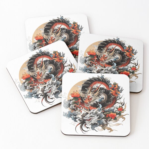Item preview, Tattoo Style Dragon designed and sold by Lucy Goosy Art.