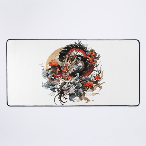 Item preview, Tattoo Style Dragon designed and sold by Lucy Goosy Art.