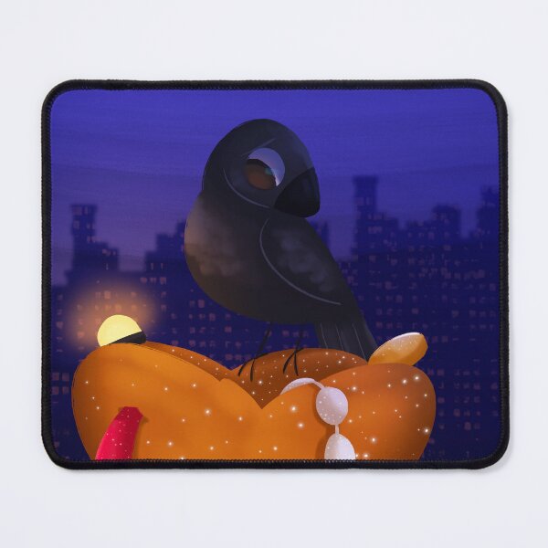 Item preview, The Little Raven Wants a Friend Cover Drawing designed and sold by Cloudyskys Shop.