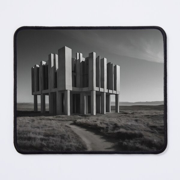 Item preview, Deserted Monolith: Monochromatic Architectural Landscape designed and sold by ShadeScapeArt.