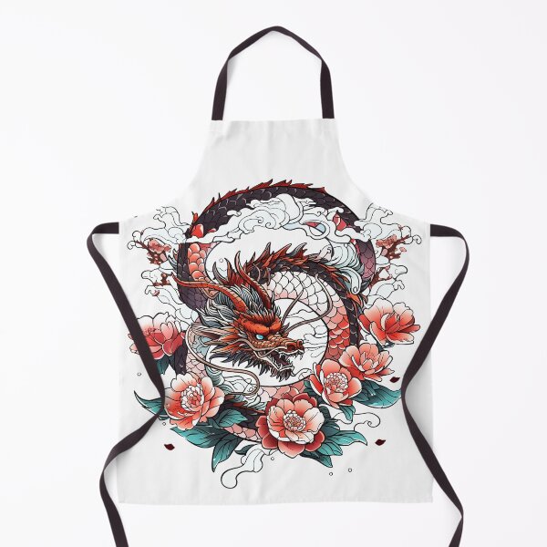 Item preview, Tattoo Style Dragon designed and sold by Lucy Goosy Art.