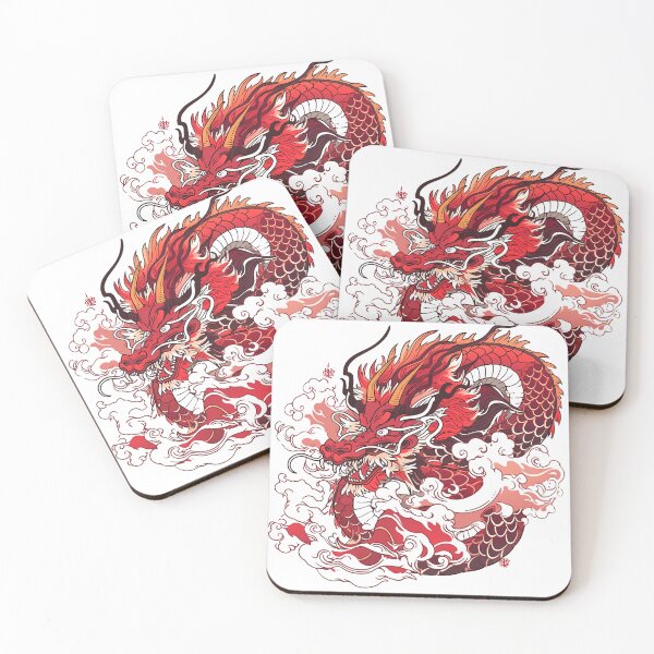 Artikelvorschau, Tattoo Style Dragon entworfen und verkauft von Lucy Goosy Art.