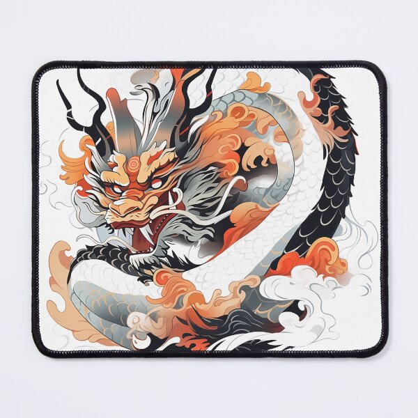 Item preview, Tattoo Style Dragon designed and sold by Lucy Goosy Art.