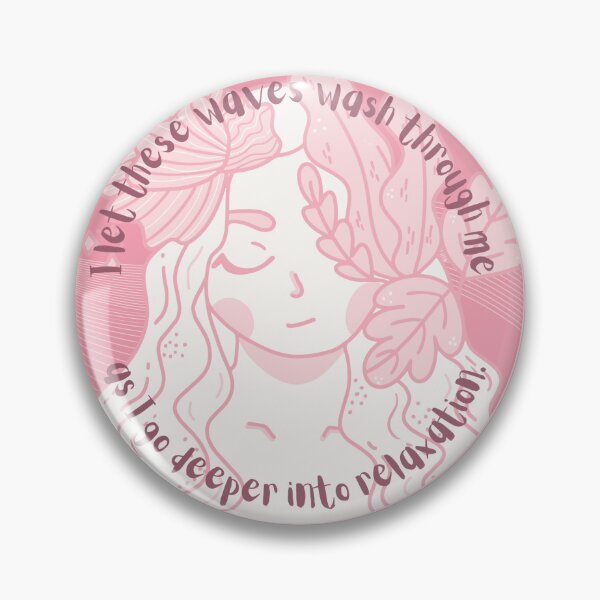 Item preview, I let these waves wash through me as I go deeper into relaxation - sticker designed and sold by itsfuntastic.