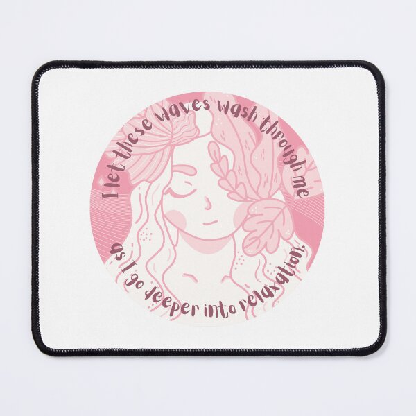 Item preview, I let these waves wash through me as I go deeper into relaxation - sticker designed and sold by itsfuntastic.