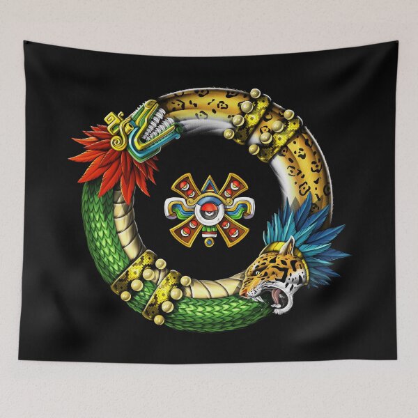 Item preview, Aztec Quetzalcoatl Jaguar designed and sold by underheaven.